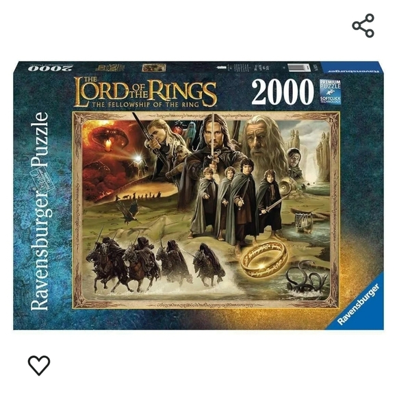 Ravensburger Other - Ravensburger Lord of the Rings Puzzle - Blue, Gold, Black